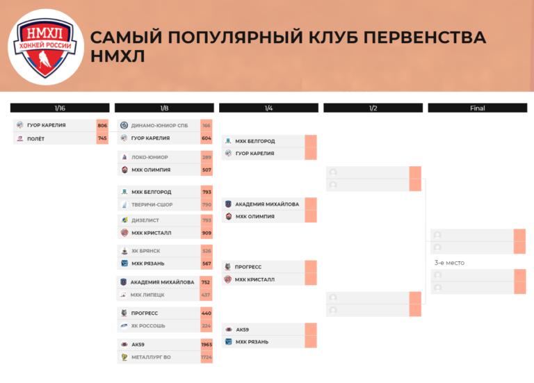 МХК «Липецк» вылетел в первом раунде виртуального плэй-офф НМХЛ